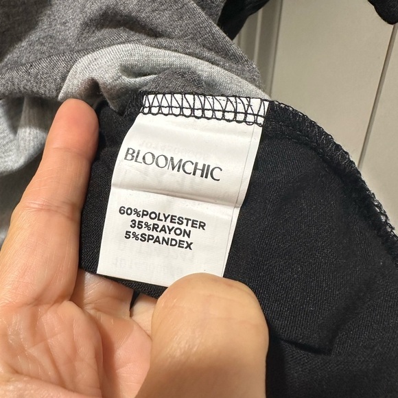 Bloomchic Plus Size XL Black and Gray T-Shirt us14-16 - Picture 4 of 5